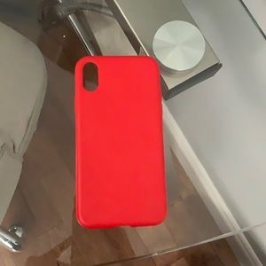 Bright red iPhone case